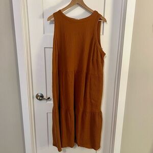 Ava and Viv midi pumpkin orange dress